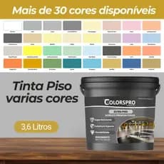 Tinta piso 3,6 litros - ColorsPro Antimofo sem cheiro Premium alta Durabilidade