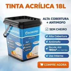 Tinta acrílica Parede 18 litros ColorsPro | Sem cheiro  Antimofo Varias Cores Disponíveis