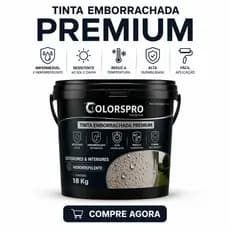 Tinta Emborrachada ColorsPro 18KG Impermeabilizante Hidrorepelente Premium Várias Cores