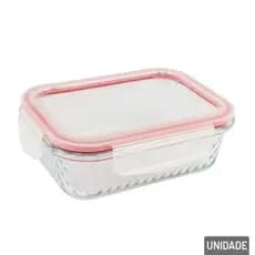 Pote De Vidro Hermético Com 4 Travas 640ml