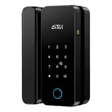 Fechadura Digital Sobrepor Para Porta De Vidro Correr Ou Basculante Biometria Tag e Senha