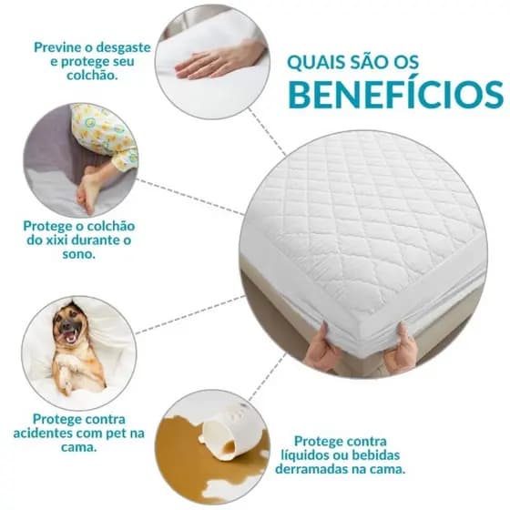 Capa Para Colchão Impermeável Com Elástico