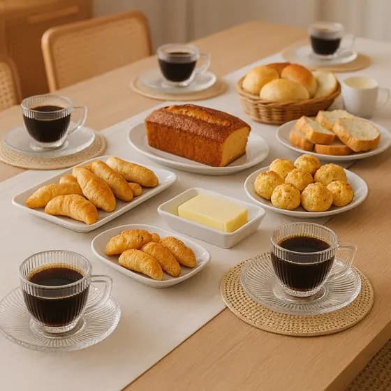 Jogo de Xícaras de Vidro com Pires para Café 12 Peças 90ml Graffiato Hauskraft