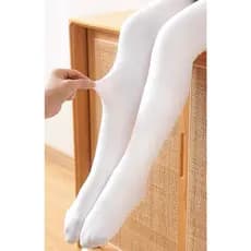 Meia calça grosso infantil Meias-Calças Branca e Preta Femininas De Primavera Verão Grosso De Dança Infantil Ballet De Veludo Dançante Brancas