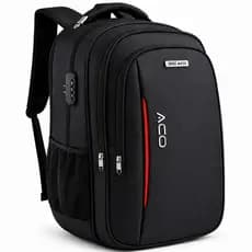 Mochila Grande Reforçada Notebook Escolar Com Senha Entrada P/ USB e Fone de Ouvido Unissex