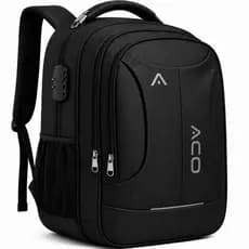 Mochila Notebook c/ Senha E Saida para USB/Fone de Ouvido Masculina Feminina Unissex Impermeável ACO