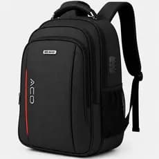 Mochila Notebook 15.6 Escolar com Senha c/ Entrada Usb e Fone de Ouvido Impermeável Reforçada Casual