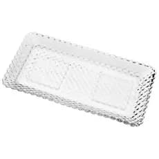 Travessa de vidro  moderna da  Lyor 25cm x 13cm x 2cm