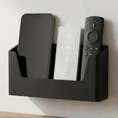 Suporte Porta Celular e Controle Remoto de Parede Universal | Organizador com Fita dupla face