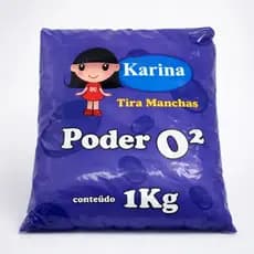Tira Manchas Karina Percarbonato O2 1kg Refil Removedor Manchas Roupas Brancas e Coloridas