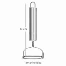 Descascador Legumes Inox 17cm Profissional Afiado Cozinha Original Line Cook