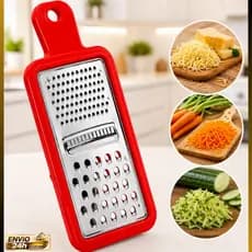 Ralador de Cozinha em Aço Inox Multifuncional para Legumes, Queijo e Fatiador