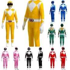 Power Rangers Jumpsuit Cosplay Costume Adult Rosa