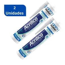 2 Peças Adesivo Acrilico Cola Poliestireno Isopor Moldura Rodape Sanca Gesso Isopor Tekbond 425g