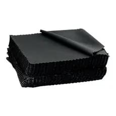 Kit 100 Flanelas De Microfibra Preta Para Limpeza De Óculos