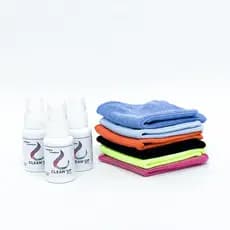 Kit 4 Limpa Lentes Óculos De Grau E Sol + 4 Flanela Mágica