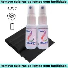 Kit Limpador De Óculos Grau E Sol Celular Telas 2 Limpadores +3 Flanelas Microfibra