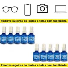 Atacado Limpa Lentes e Telas 35ml Óculos De Grau Sol Tv Celular Kit Com 10