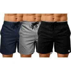 Kit 3 Short Praia Masculino Bermudas Verão Academia Corrida Urban Republic