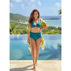 kimono assimétrico saída de praia /piscina