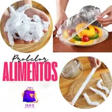 Cobre Potes Com 100 Tampa Elástica Tapa Mosca Vasilhas Protetor de Travessas e Alimentos Descartável