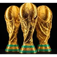 🏆 Réplica Taça da Copa do Mundo 36cm | Troféu Decorativo | Impressão 3D Premium | Futebol