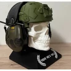 Suporte para Headset Caveira Tática – Impressão 3D