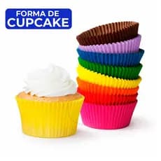 Formas Forminhas de Silicone Cupcake 7cm Coloridas Redonda Muffin Bolo Tortas