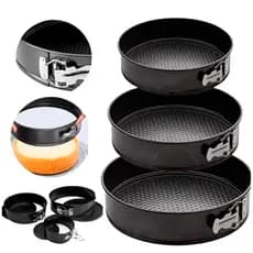 Formas Assadeira Com Fundo Removível Antiaderente Bolos Tortas Condução De Calor Uniforme Top