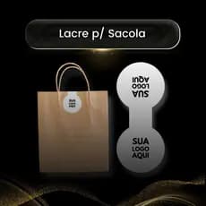 Lacre De Segurança Para Sacolas Redondo Personalizado Com Sua Logo Lacre Adesivo