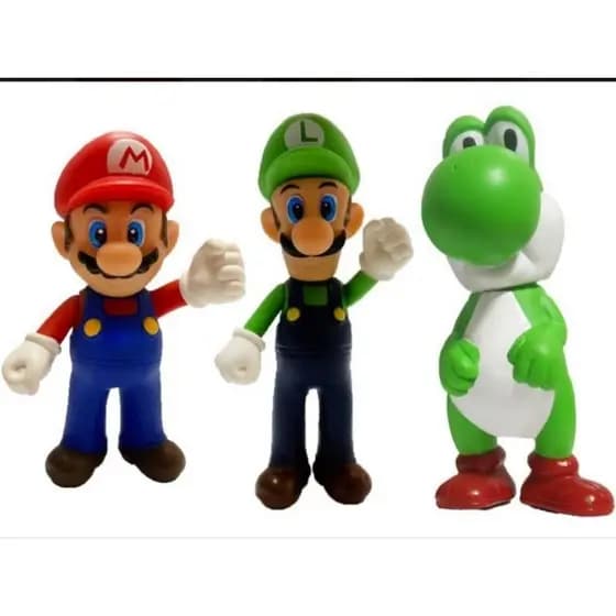 kit 3, Boneco Mario + Luigi + Yoshi