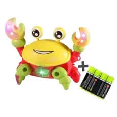 Brinquedo Caranguejo Fujão Musical Som Luz e Movimento