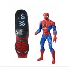 Kit 2, Boneco Homem Aranha + Relogio digital