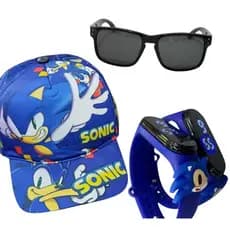 Kit 3, Bone Sonic + Relogio Digital + Oculos