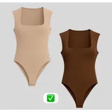 Body Collant Feminino Decote Quadrado Blusa Forro Blogueira Tendencia melhor qualidade