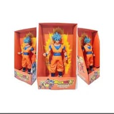 Boneco Goku Super Sayajin Blue em Vinil 22cm C/ Caixa Dragon Ball Envio Imediato Azul