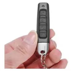 Controle de Portão Eletrônico universal fixed code remote Slim 433MHz 4 em 1