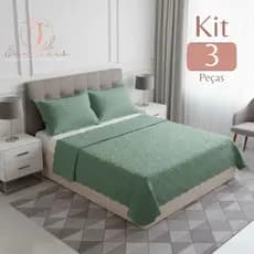 Kit Colcha Super King 3 Pecas Matelado 3,20x2,40 Porta Travesseiro