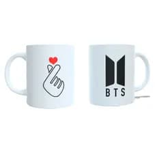 Caneca Personalizada BTS Logo Coração