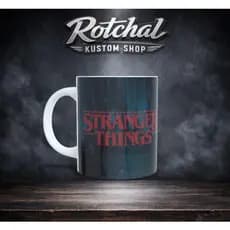 Caneca de Porcelana Stranger Things Funko Personalizada - Resistente a Micro-ondas, Personalização Unica - 325ML
