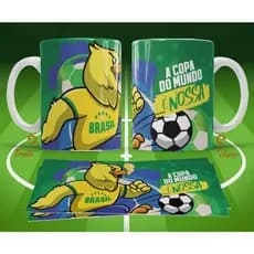Caneca Personalizada Copa do Mundo Canarinho Rumo ao Hexa