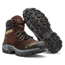 Coturno 2064 Caterpillar, Adventure Couro Legítimo Com Palmilha em Gel.