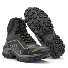 Bota Conquest Caterpillar em Couro Legitimo e com Palmilha em Gel.