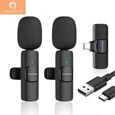 H'maston MK09/10/17 Microfone De Lapela Sem Fio Compatível Tipo C E iPhone
