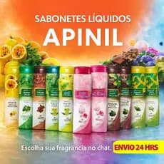 Sabonete Íntimo Apinil 200ml Feminino pH Balanceado Higiene Íntima Controle de Odores Kit 6 10 12 20