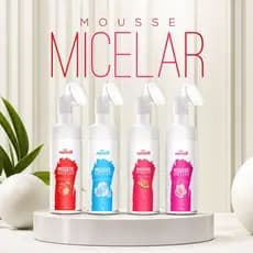 Kit 02 Espuma Micelar Vegana Apinil – Limpeza Profunda + Escova de Silicone
