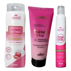 Kit Sabonete, Perfume Sensual e Hidratante Babaloko Tutti frutt