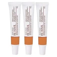 Kit 3 Sérum Concentrado Com Ácido Hialurônico E Vitamina C e E Potencializador Da Juventude Renovil