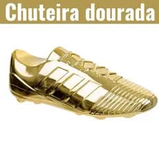 Chuteira Dourada Decoração Festa Futebol 17 cm