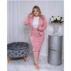 Conjunto de moda evangélica manga longa